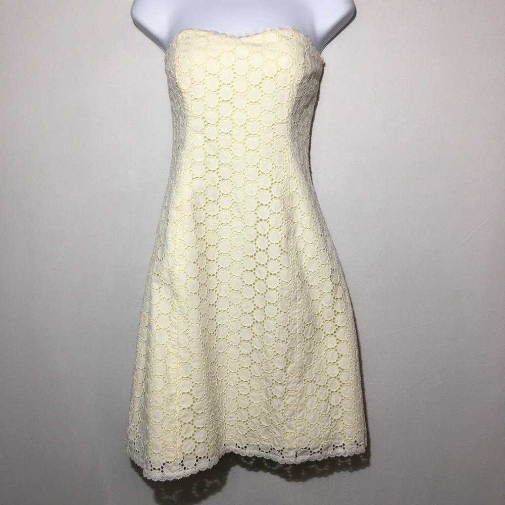 Shoshanna Nicolette Lace Ivory Dress